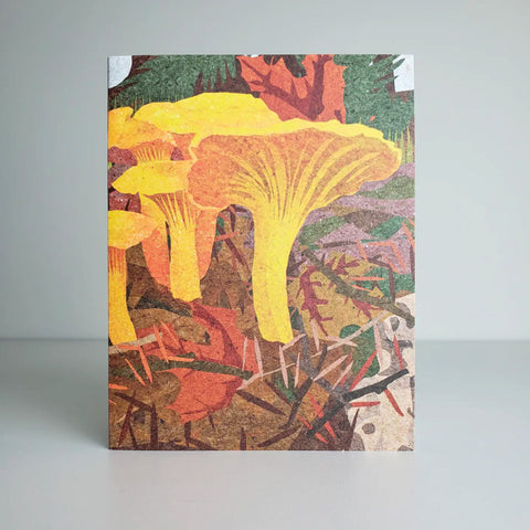 Studio Sardine Blank Greeting Card - Chanterelle Mushroom