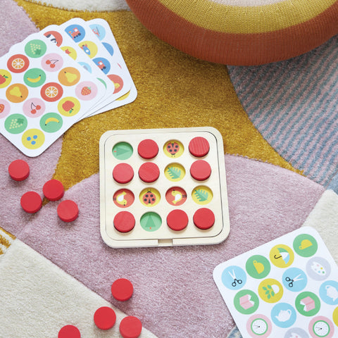 Multi-theme Matching Wooden Memory Game