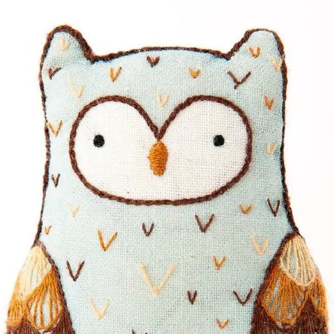 Kiriki Press - Horned Owl - Embroidery Kit