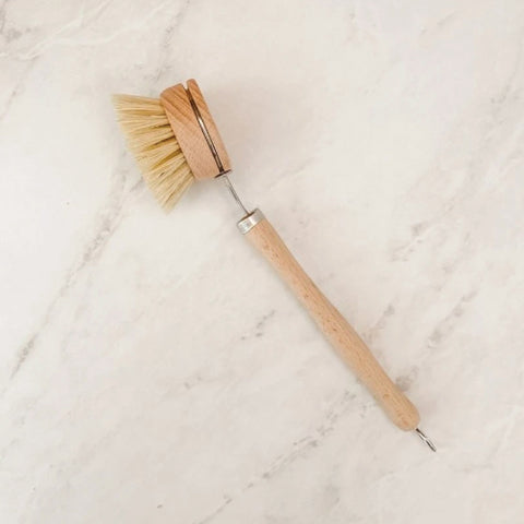 Dish Brush with Removable Head and Replacement Heads - Sisal