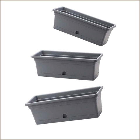 Planter - Emma Rectangular - Black