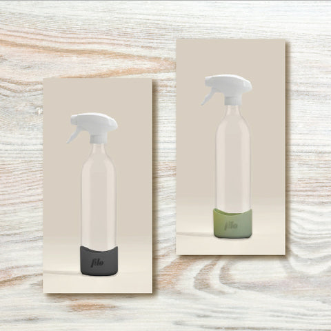 Filo Glass Spray Bottle with Silicone Sleeve