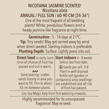 Tobacco (Nicotiana), 'Only the Lonely' (Organically Grown Seeds)