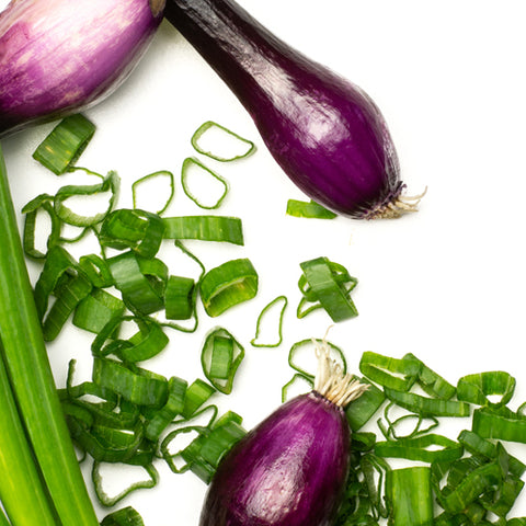 Organic Deep Purple Bunching Onion at Sage Garden