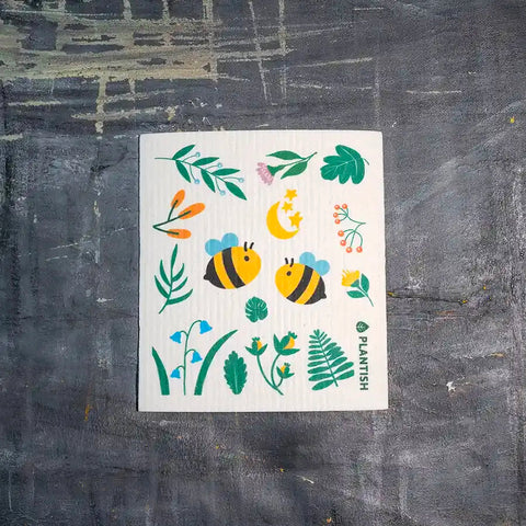 Swedish Dishcloth - Plantish Bees