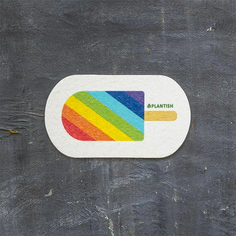 Plantish Compostable Pop-up Sponge - Rainbow Popsicle