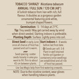 Tobacco, Shirazi (Organically Grown Seeds)