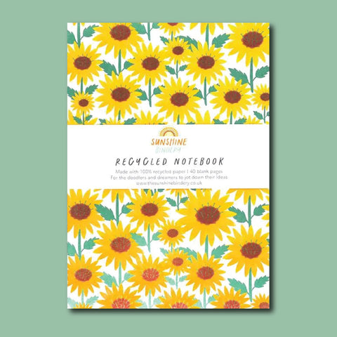 The Sunshine Bindery - Sunflower Jotter Notebook A5