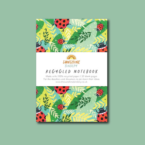 The Sunshine Bindery - Ladybird Pocket Notebook A6