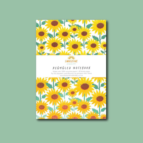 The Sunshine Bindery - Sunflower Pocket Notebook A6