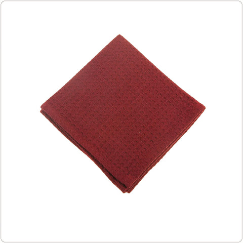 Dish Cloth - Waffle Weave Burgundy