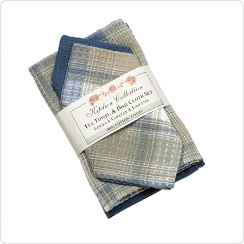 Kitchen Cloth and Towel Set - 2 Cloths/2 Towels - Montari