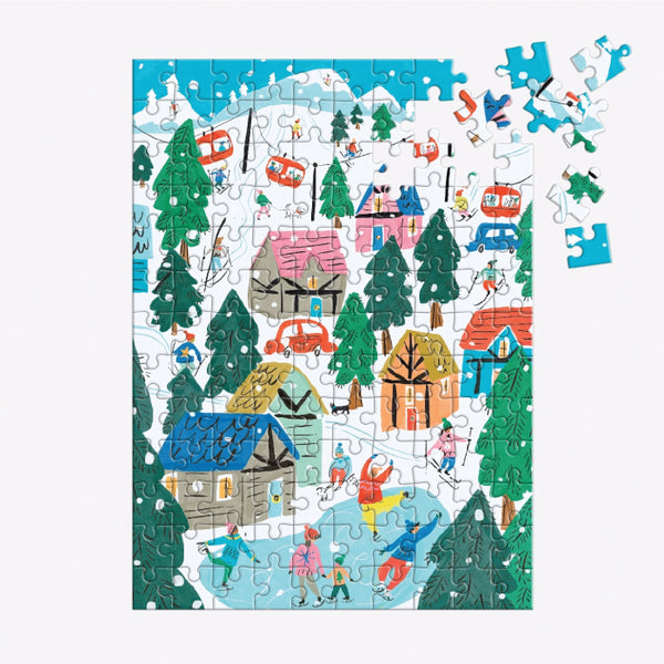 Jigsaw Puzzle Ornament - Alpine Cottage - 130 Pieces