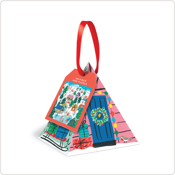 Jigsaw Puzzle Ornament - Alpine Cottage - 130 Pieces