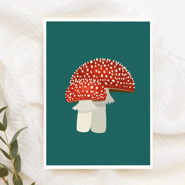 Kourtni Gunn Note Card - Amanita Muscaria Greeting Card
