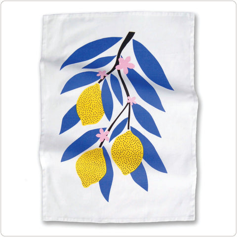 Tea Towel - Badger & Burke Lemon Branch