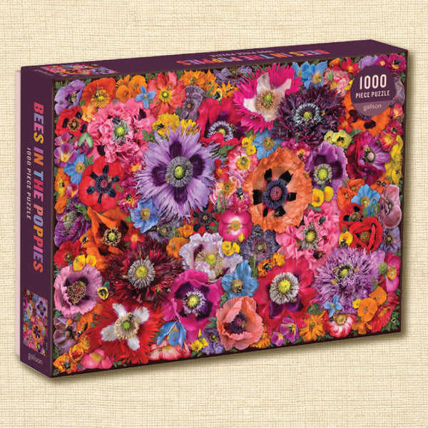 Bees in the Poppies Jigsaw Puzzle - 1,000 Pieces