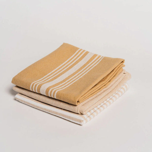 Kitchen Towels - Bistro - Set of 3 Linen Colour