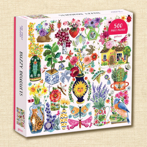 Buzzy Bouquets Jigsaw Puzzle - 500 Pieces