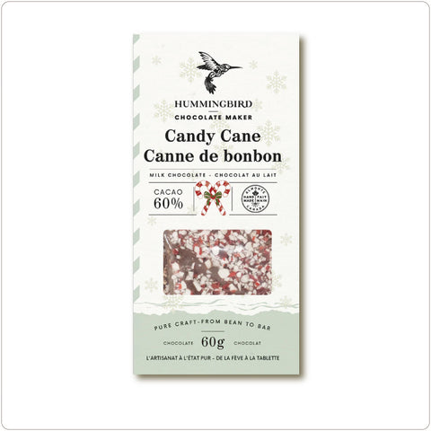 Hummingbird Chocolate Maker® Candy Cane 60% Bar 60g