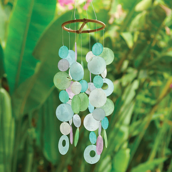 Capiz Shell Windchime - Small - Wisteria (Fair Trade)