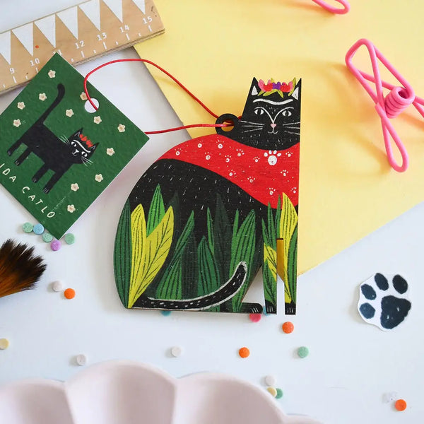 Ornament - Niaski - Frida Catlo - Cat
