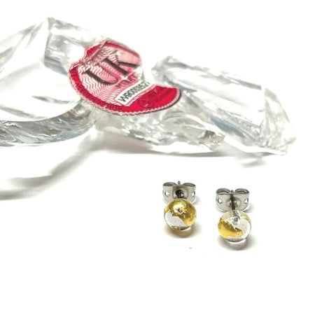 Helen Chalmers Clear and Gold Recycled Whisky Bottle