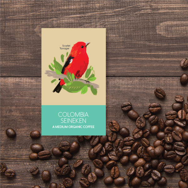 Coffee - Columbia Seineken- A Medium Roast (Bird Friendly Espresso) - Birds and Beans Organic Fair Trade Whole Bean