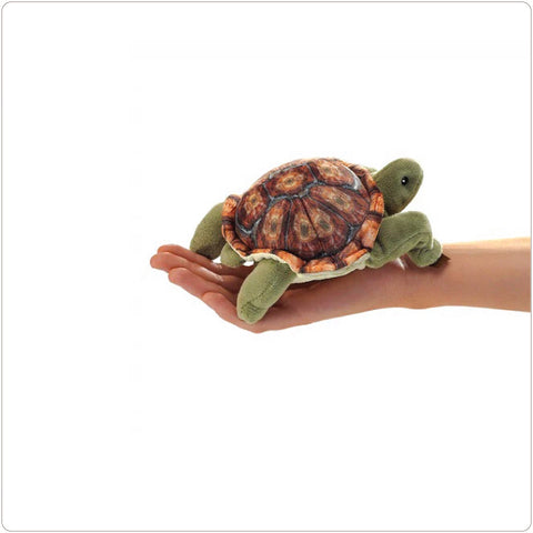 Puppet - Folkmanis® Mini Tortoise (Finger Puppet)