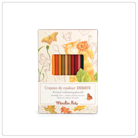 Colouring Pencils and Cards - Le Jardinier Animals