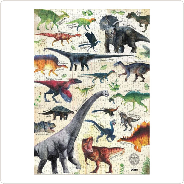 Jigsaw Puzzle - Museum National D'Histoire Naturelle (Dinosaur Puzzle) - 500 Pieces