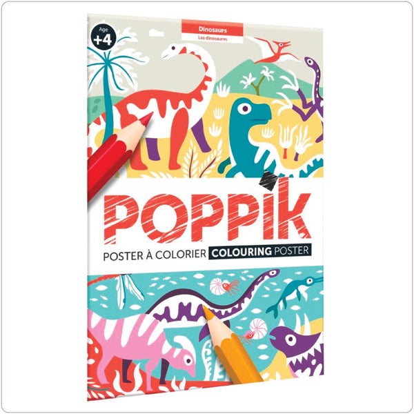 Colouring Poster - Poppik® Dinosaurs