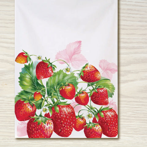 Tea Towel - Strawberries (Cotton)