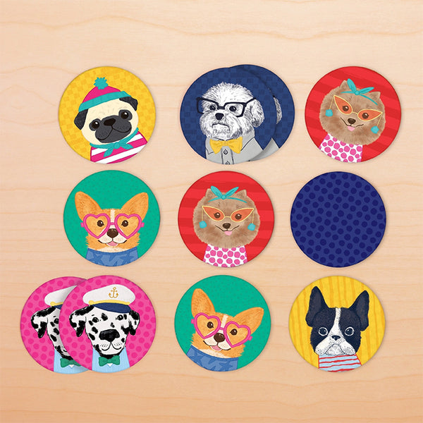 Dog Portraits Mini Memory Match Game