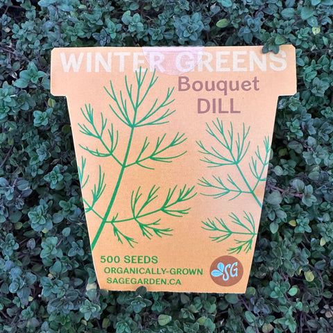 Winter Greens Seeds - Dill, Bouquet