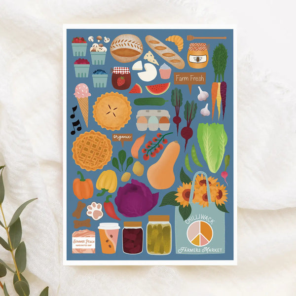 Kourtni Gunn Note Card - Farmers Market Greeting Card