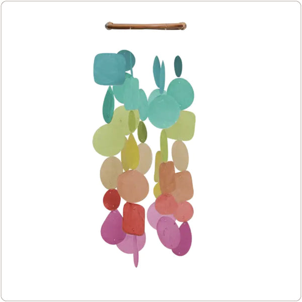Capiz Shell Windchime - Small - Fiesta (Fair Trade)