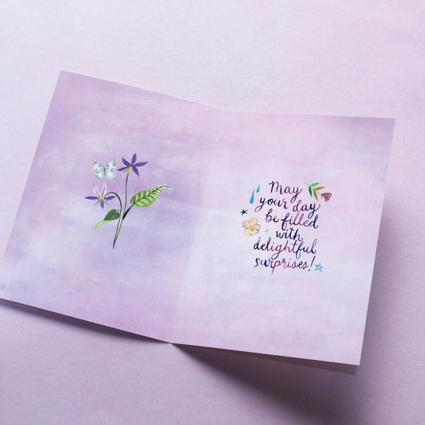 Katie Daisy 'Wild Flower Bouquet' Birthday Card