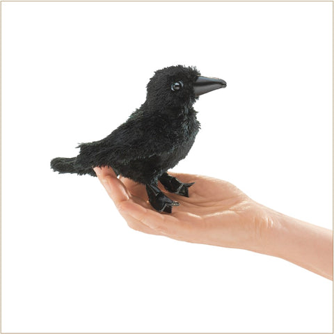 Puppet - Folkmanis® Mini Raven (Finger Puppet)