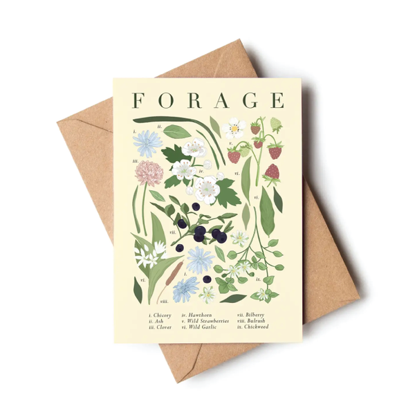 Wildwood Paper Note Card - Forage Spring/Summer