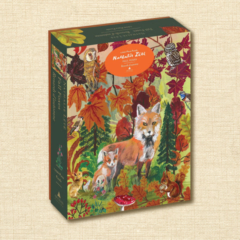Jigsaw Puzzle - Nathalie Lété Fall Foxes 1000 Piece Jigsaw Puzzle