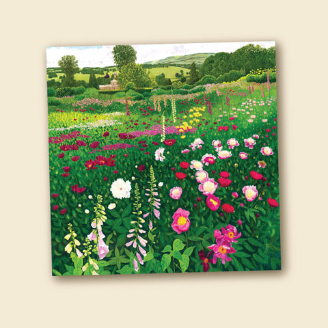 Susan Entwistle Greeting Card - Foxgloves & Peonies