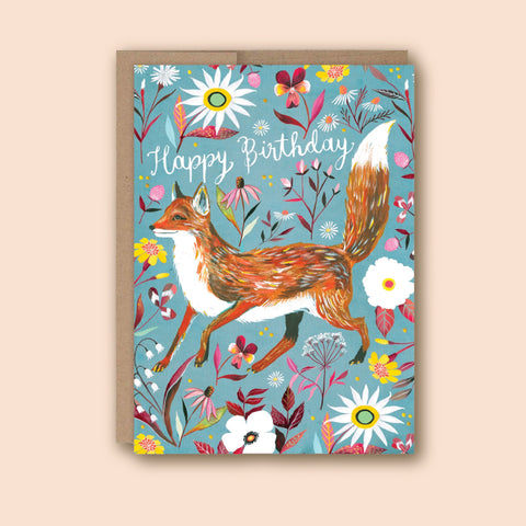 Katie Daisy 'Foxy' Birthday Card