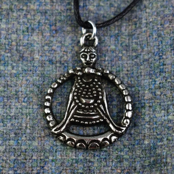 Pewter Necklace - Freya Norse Goddess of Love Replica Viking Age Pendant
