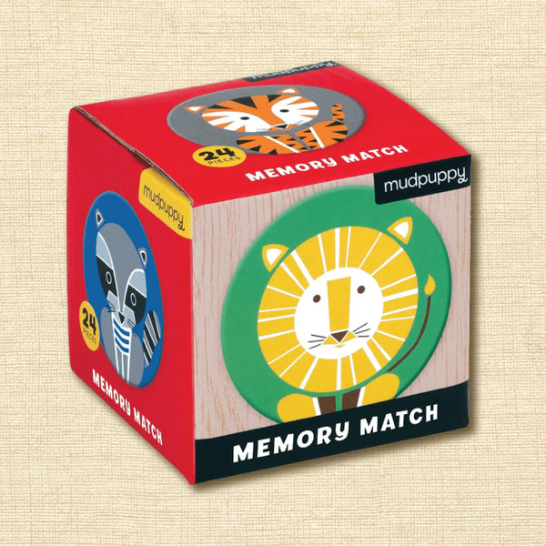 Geometric Animals Mini Memory Match Game