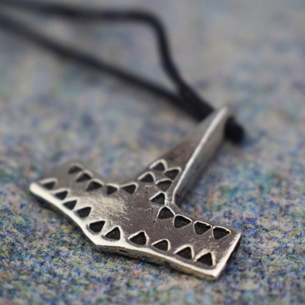 Pewter Necklace - Danish Hammered Hammer Replica Viking Age Pendant