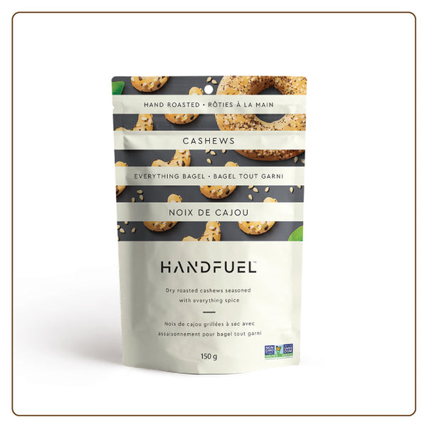 Handfuel Hand Roasted Cashews - Everything Bagel 150g