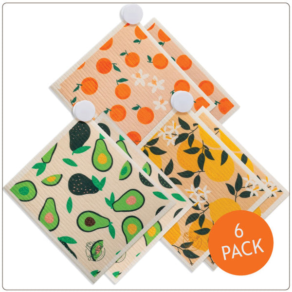 Swedish Dishcloth - Fruity Pie - Set of 6