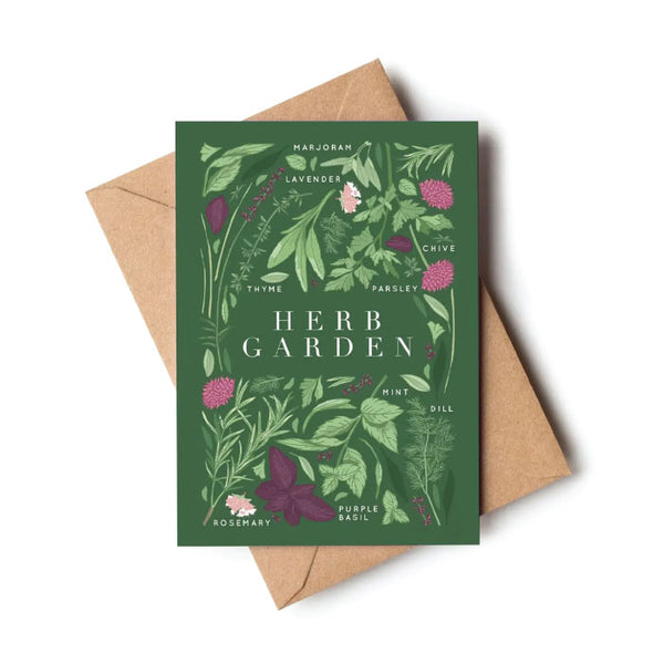 Wildwood Paper Greeting Card - Herb Garden