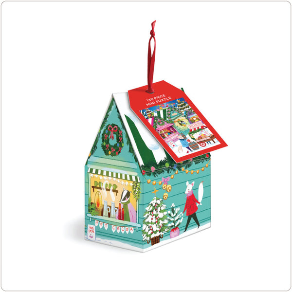 Jigsaw Puzzle Ornament - Holiday Market - 130 Pieces